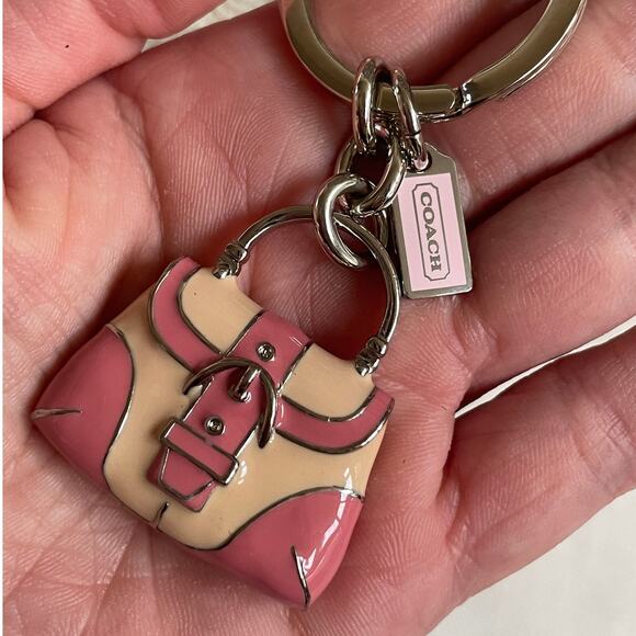 Coach Accessories - Rare Y2K Coach Pink Buckle Soho Bag Charm Keychain | Retired Mini Purse NWOT